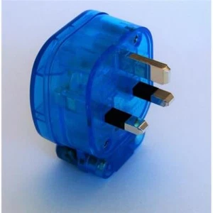 MS HD Power MS-328RK 'The Blue' Rhodium 13A UK Mains Plug - Picture 1 of 1