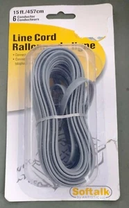 Softalk Phone Line Cord 15-Feet Silver Landline Telephone Accessory (46615) - Picture 1 of 1