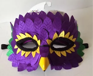 Adult PARROT Bird Costume MASK Mardi Gras CARNIVAL NEW OS Beak - Picture 1 of 1
