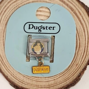 Nuovo Pugster Oscar Wilde Poeta Irlandese Italiano Charm Link Acciaio Inox 9mm - Foto 1 di 1