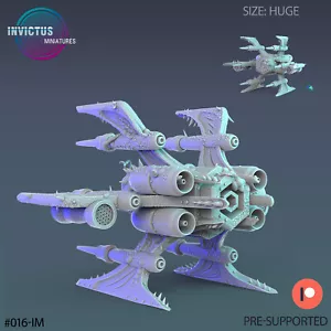 Infected Alien Jet | Invictus Miniatures | RPG Wargaming 3D Printed Miniature - Picture 1 of 1