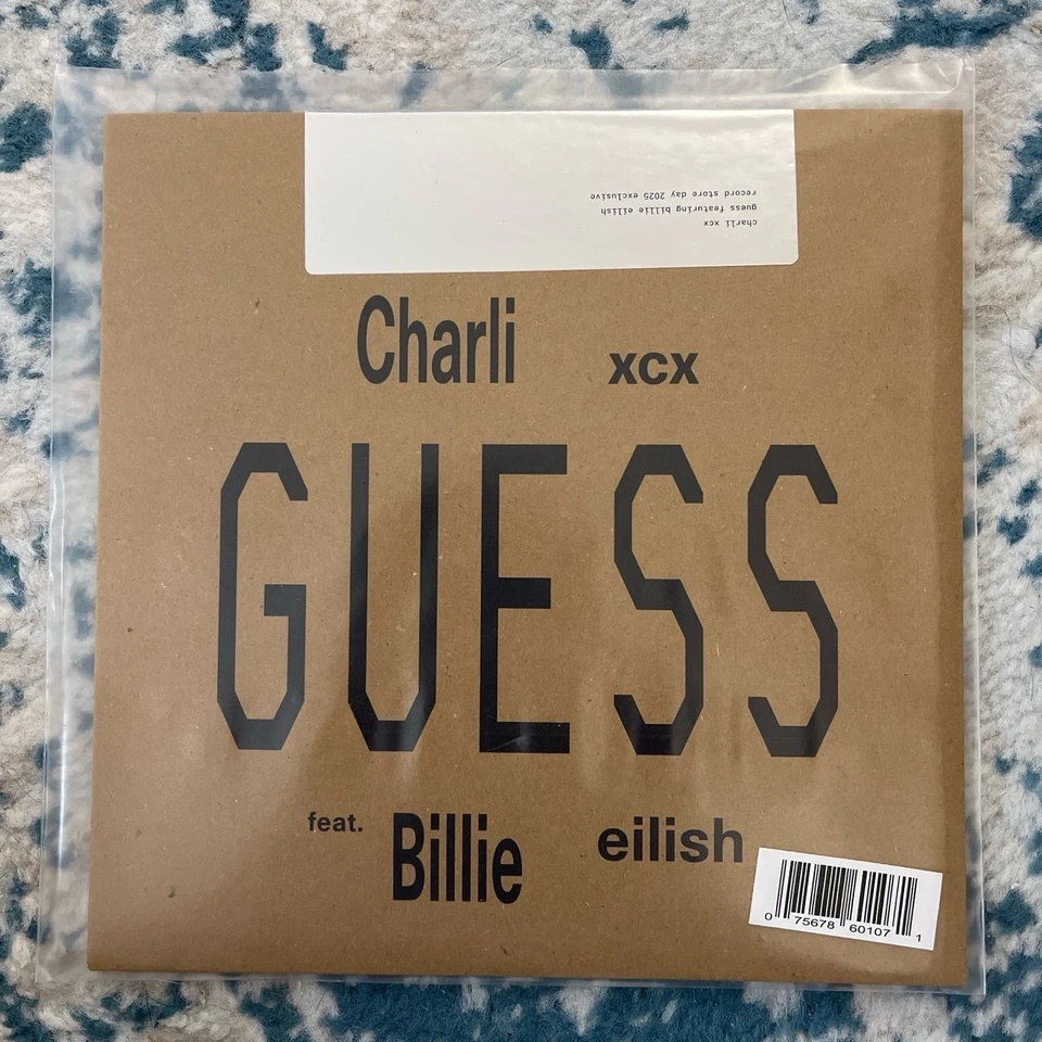 CHARLI XCX Guess feat. BILLIE EILISH USA 7" Vinyl RSD 2025  - Image 1 of 2