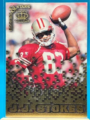 1995 Pacific Triple Folders - Rookies & Stars J.J. Stokes #RS-29 (RC) - Image 1 of 4