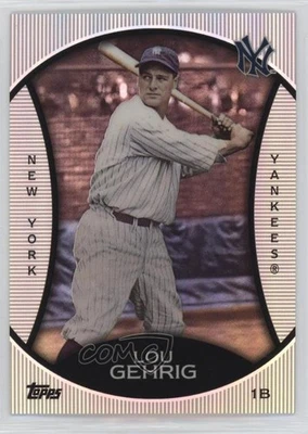 2010 Topps Wal-Mart Platinum Legends Chrome Cereal Lou Gehrig #PC20 HOF - Image 1 of 2