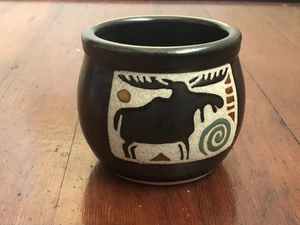 Vintage Peggy VRANA Studio Pottery Moose Bowl ~ Signed - Picture 1 of 12