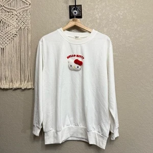 Hello Kitty women sz L Sanrio Store Sweatshirt long sleeve 3D - Picture 1 of 9