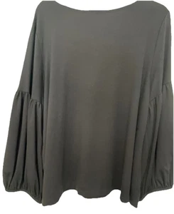 Bryn Walker Damen Strick Rundhals Langarm Oversized Laternen Shirt Gr. L Neu mit Etikett - Bild 1 von 4
