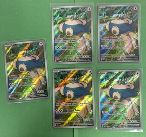 5 MINT 2023 POKEMON SNORLAX PROMO 051 SVP EN BLACK STAR (QUANTITY 5) - Picture 1 of 3