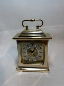 Vintage Seth Thomas Rapture Solid Brass Quartz Alarm Clock. Untested Parts Only - Picture 1 of 15