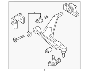 Genuine Volvo Lower Control Arm 32370927 - Picture 1 of 2