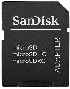SANDISK MICRO SD Card Adapter SDHC SDXC MEMORY CARD ADAPTOR CONVERTER - ORIGINAL - Picture 1 of 6