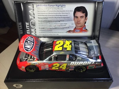 XRARE 1:24 Jeff Gordon #24 DUPONT FLAMES 2001 ELITE METAL SERIES NASCAR bv $225. - Image 1 of 4