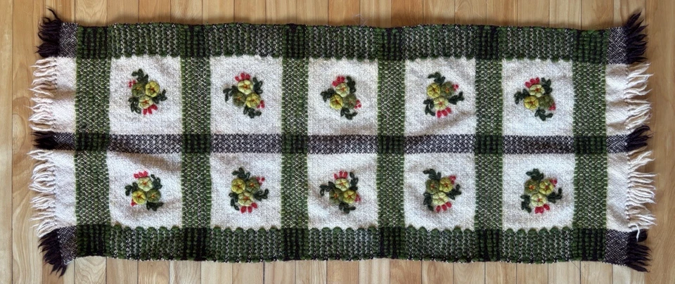 De colección Eslavo Polaco Cepelia Kilim Lana Corredor de Mesa Pared Colgante Fieltro Foto 1 de 3