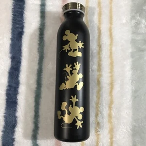 Vaso de acero inoxidable Walt Disney World botella de agua parques negro dorado Mickey - Imagen 1 de 13