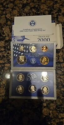 2000 S Uncirculated Proof set includes 10 coins, Mint Condition. Low Bid. - Image 1 of 2