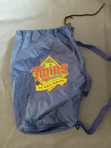 Vintage 1991 Minnesota Twins World Champions Budweiser Blue Sack/Bag - Picture 1 of 6