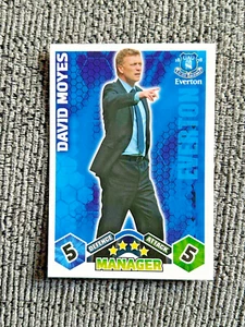 Topps Match Attax 2009-2010 David Moyes Manager Card Football Everton Soccer - Picture 1 of 4