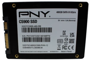 PNY CS900 SSD7CS900-480-RB 480GB Sata 2.5" SSD 70% Health - Afbeelding 1 van 2