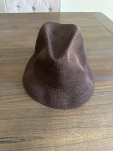 Kangol Tropic Player Mesh Fedora Brown Men's Breathable Casual- Sz S - Picture 1 of 7