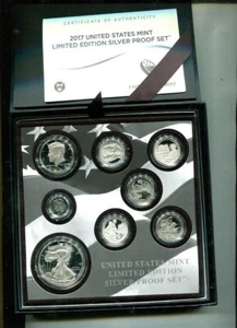 2017 S UNITED STATES 90% SILVER FULL LIMITED PROOF SET ORIGINAL BOX + COA 6781S - Picture 1 of 1