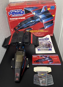1987 Vintage Mattel Captain Power PHANTOM STRIKER w/box, Battle Guide, Mntr File - Picture 1 of 20