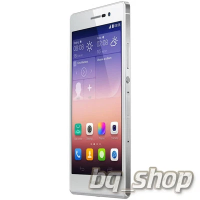 Huawei Ascend P7 Dual Sim 5.0"8MP Quad-core 1.8 GHz White Android Phone By FedEx - Image 1 of 2
