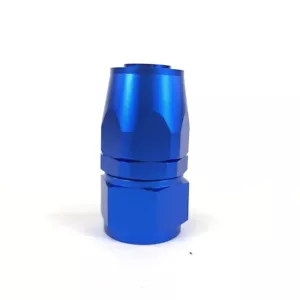 -16AN Straight Swivel Seal Oil/Fuel/Gas Hose Line End Fitting Adapter Blue - Picture 1 of 7