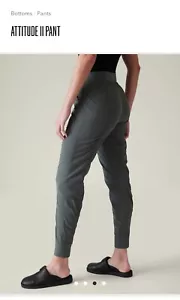 athleta attitude II pants 0 long , Bali green - Picture 1 of 3
