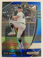 2020 Panini Prizm Draft Picks Nick Garcia Hyper Carolina Blue Prizm #PDP79