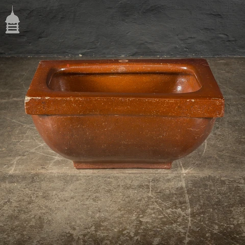 Large Victorian Salt Glaze Orange Peel Ceramic Trough Sink by Oats & Green LTD Cover
