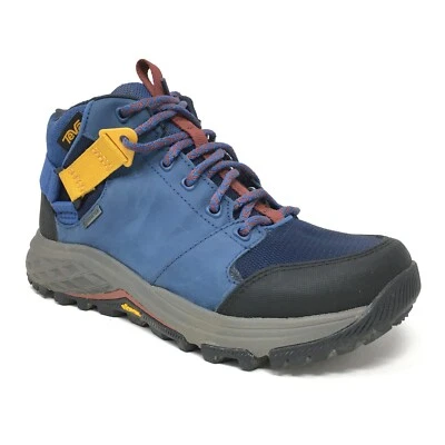 Botas de caminhada Teva Grandview GTX sapatos femininos tamanho 6 couro azul trilha ao ar livre - Imagem 1 de 4