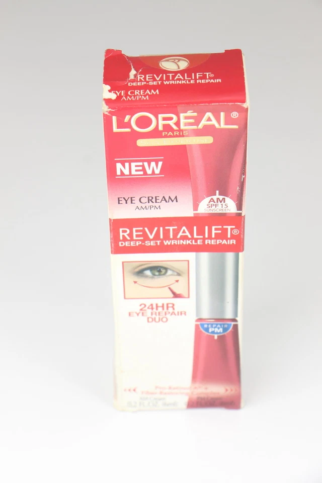 L'Oreal Revitalift Conjunto Profundo Arrugas 24 horas Ojo Dúo 12 ml U26D Foto 1 de 1
