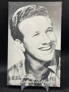 Vintage Billboard Music Arcade Exhibit Card Marty Robbins