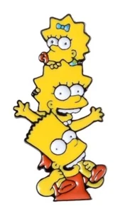 The Simpsons ENAMEL PIN - The Simpon Children Bart, Lisa, Maggie. Aust Stock - Bild 1 von 1