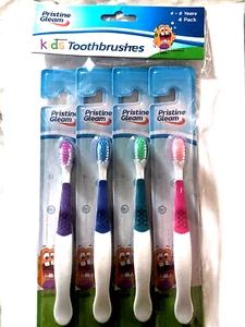 CHIDRENS ZAHNBÜRSTEN ZÄHNE SAUBERE HYGIENE BUNT EASYGRIP 4er-Pack 4 bis 6 Jahre - Bild 1 von 3