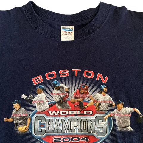 Vintage Boston Red Sox 2004 World Series T-Shirt Cover