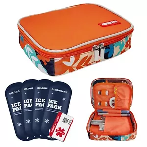 DISONCARE Insulin Cooler Travel Case Medicine Organizer Diabetic Medication B... - Picture 1 of 6