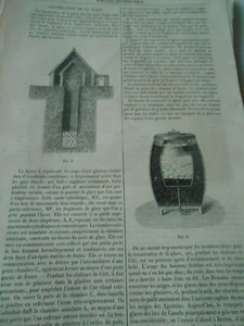 Conservation de la Glace 1872 Gravure Old Print - Picture 1 of 1