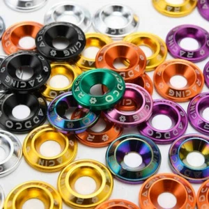 Washer & bolt M6 anodized sets accessory engine kit (pk 10) - Picture 1 of 4