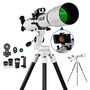 80mm Aperture 700mm - Astronomical Portable Refracting Telescopes with Tripod - Picture 1 of 10