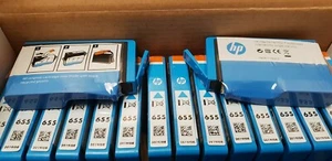 Genuine Original & Sealed HP 655 Ink Cartridge Set - Cyan - Picture 1 of 1