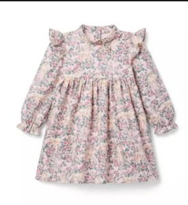 Girl's Dresses Janie and Jack Unicorn Print Dress Size 7 - Picture 1 of 3