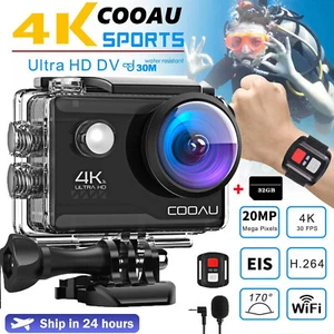4K Sport Camera 170° Action Camera Ultra HD 20MP WiFi Waterproof Remote Control - Picture 1 of 12