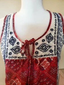 rewind T juniors size M Tank Top, Floral Design - Picture 1 of 4