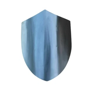 14. Jahrhundert funktioneller polierter Stahl mittelalterlicher Schild, Schlachtschild, - Bild 1 von 2