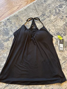 Free Country Women's Size Small Shelf Bra Cami Top Black - Picture 1 of 5
