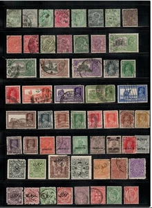 Nice lot-British Colonies ---/Mh/ Used 1800's-1950's inc BOB.-nice cancels - Picture 1 of 2