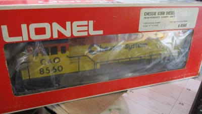 VINTAGE Lionel O GAUGE #6-8560 Chessie U36B Diesel Engine Non Powered Dummy~C-9 - Image 1 of 4