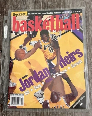 KOBE BRYANT TIM DUNCAN Beckett Basketball Card Monthly April 1999 Issue #105 - Image 1 of 4