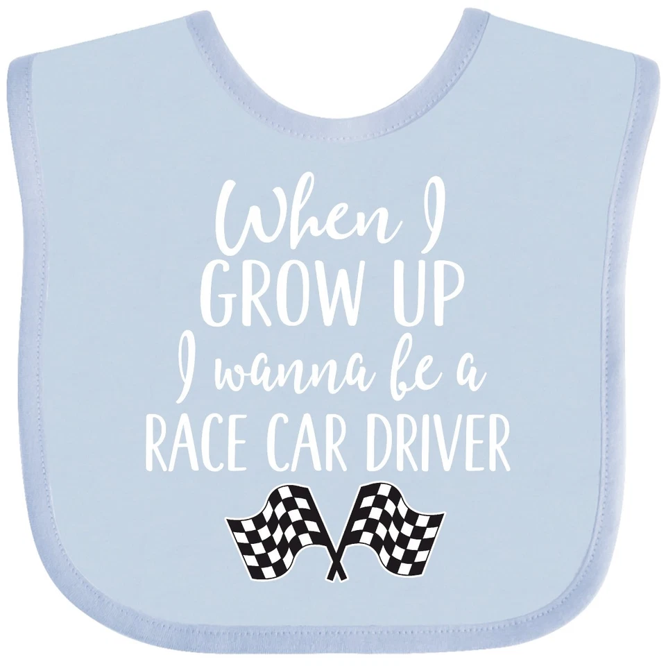 Inktastic Future Race Car Driver Niños Bebé Babero Niños Ropa Infantil Foto 1 de 1